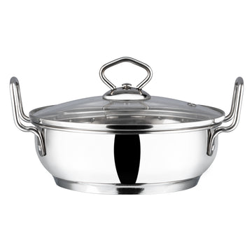 Vinod Stainless Steel Kadai With Lid